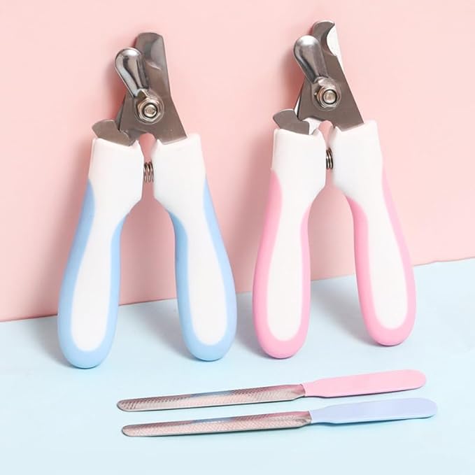 Kimono Art Dog & Cat Pets Nail Trimmers and Clippers, Professional Claw Care Grooming Tool for Pets, Avoid Over Cutting Bloodlines, Blue, for Small Dogs and Cats