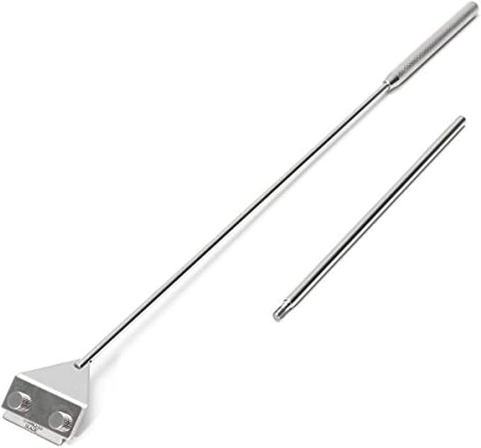 Stainless Steel Algae Scraper Cleaner with 10 Blades for Aquarium Fish Plant Glass Tank