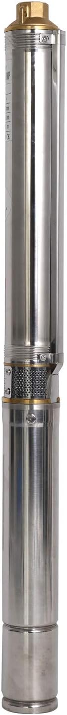 Submersible Pumps 2.5" OD Pipe 110V/60HZ 0.55KW 0.75HP Stainless Steel 1" Outlet Submersible Bore Pump Deep Well Pump with Control Box for Farm Irrigation