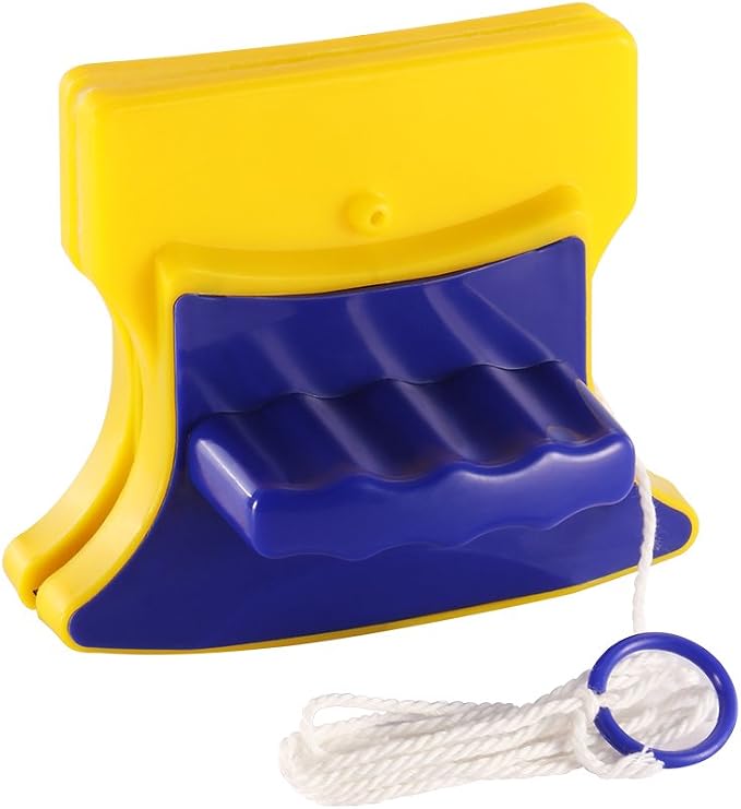 Tvoip Magnetic Window Cleaner Double Side Glass Wiper Cleaner Surface Brush Glass Cleaner Algae Scraper Brush Pad