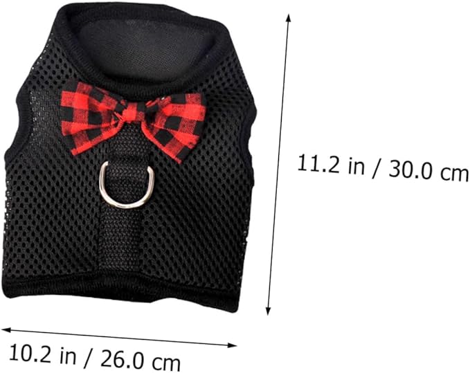 Kisangel Breathable Mesh PET Harness for Small Animals Vest Type Pulling Rope for Rabbits Guinea Pigs and Squirrels Adjustable and Comfortable PET Vest