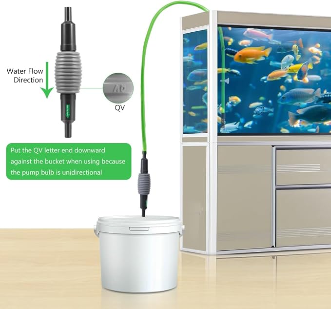 POPETPOP Aquarium Fish Tank Vacuum Siphon Cleaning Kit for Water Changing and Sand Cleaning
