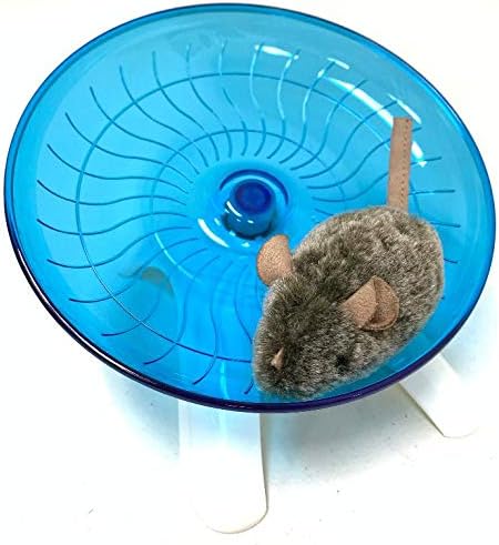 Mcage Large Silent Spinner Hamster Flying Saucer Exercise Running Wheel for Gerbils, Rats & Mice