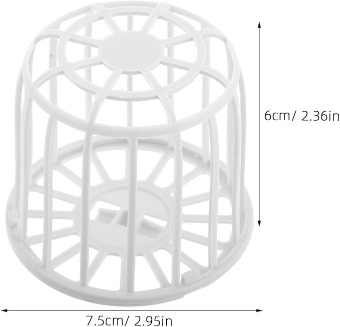 SHINEOFI 4pcs Plastic Bird Nest Box for Canaries and Birds Multipurpose Breeding Nest Basket Hollow Cage Storage Tidy Nesting Material Holder for Finch and Parrot