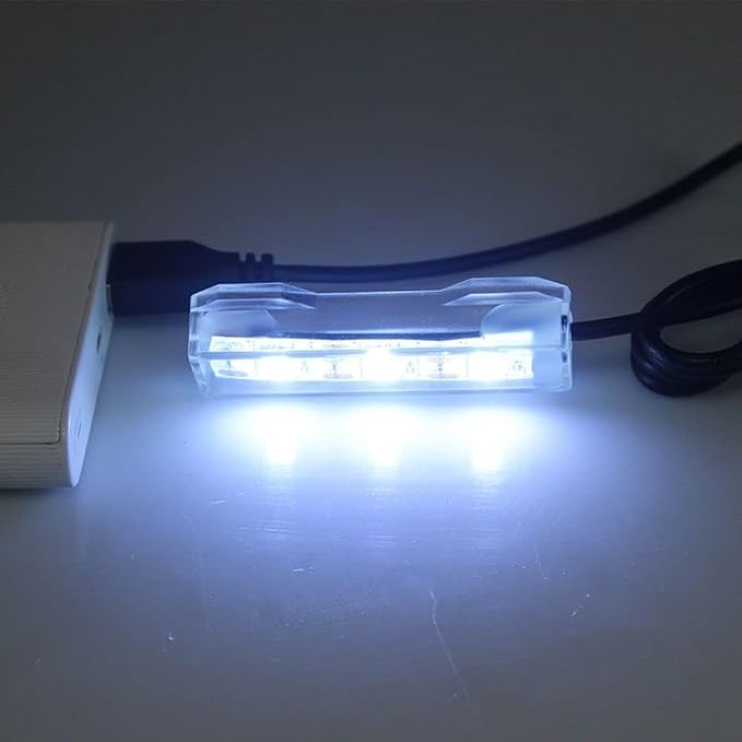 Small Multicolor Aquarium LED Light for Fish Tanks and Bowls | Compact clip-on LED lamp adds multicolor lighting to small aquariums, desktop fish bowls, plant tanks and terrariums