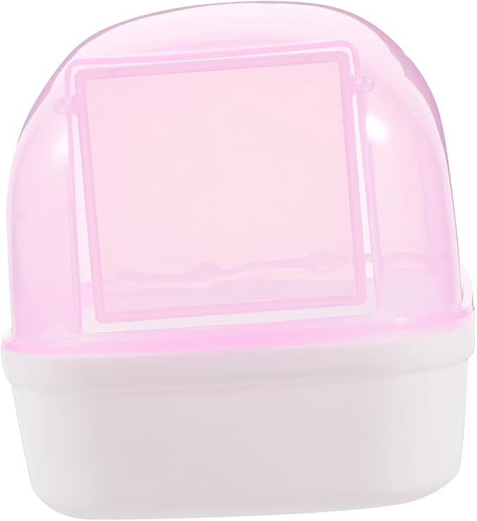 UPKOCH 2pcs Automatic Door Opening Hamster Bath Box Plastic Hamster Tub Household Container Pet Accessory