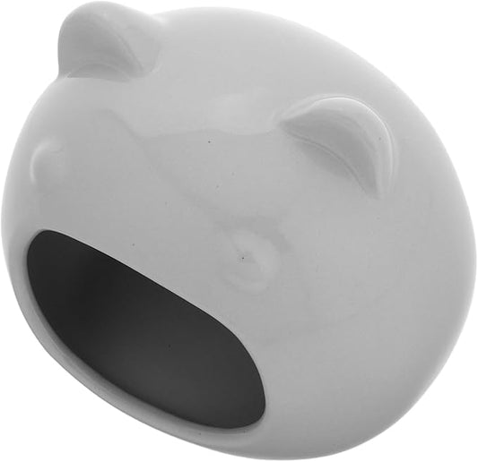 Small Pet Hideout House Durable Ceramic Nest for Hamsters Gerbils Charming Design