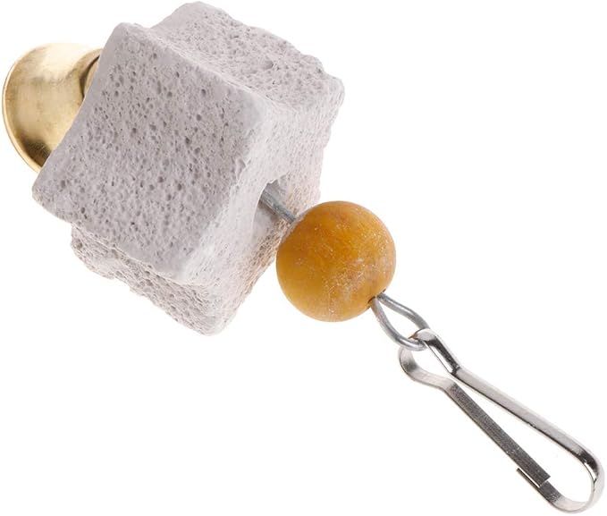 Parrot Beak Trimmer Stone Chinchilla Grinding Teeth Lava Block Mineral Rock Chewing Toy with for Macaw Bird Chew Toy for Parrot Bird Toys for Budgies Cockatiel Parrots Parakeets Love