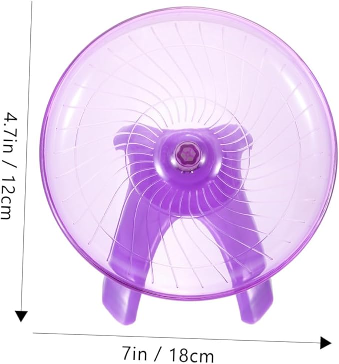 BESPORTBLE Silent Flying Saucer Hamster Wheel Large Exercise Wheel for Hedgehogs Chinchillas and Guinea Pigs Quiet Spinner for Hamster Play 12-Inch Diameter