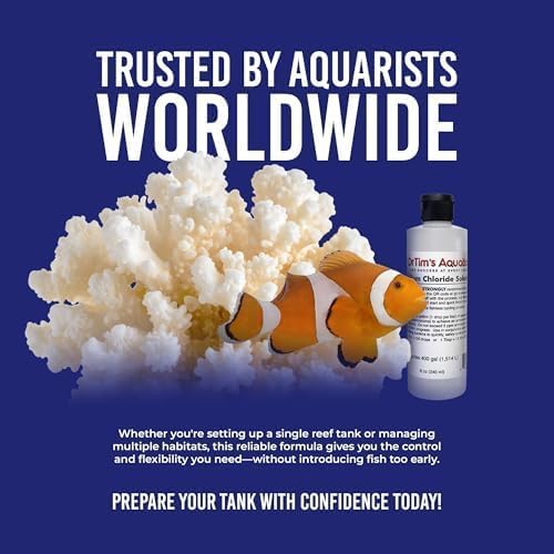 DrTim's Aquatics Ammonium Chloride Aquarium 100% Natural – 8 Oz. (Dr Tims Aquatics Ammonium Chloride | Saltwater Freshwater and Reef Aquariums, 100% Natural, 8 Oz)