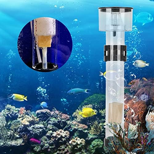 Pissente Aquarium Protein Skimmer, External Mini Aquarium Filters Separator Acrylic Fish Tank Protein Skimmer Separator with IQ5 Aquarium Separating Accessory Replacement for Fish Farming