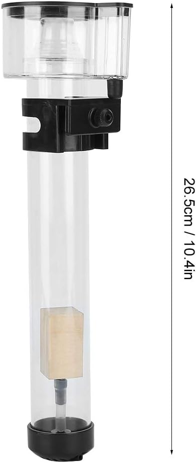 Joyzan Protein Skimmer, Fish Tank Separator Aquariums Acrylic Mini Protein Oil Removal Filter Film Processor Separating Accessory External Hang Back Saltwater Farming Small Coral Aquatic Pet Supplies