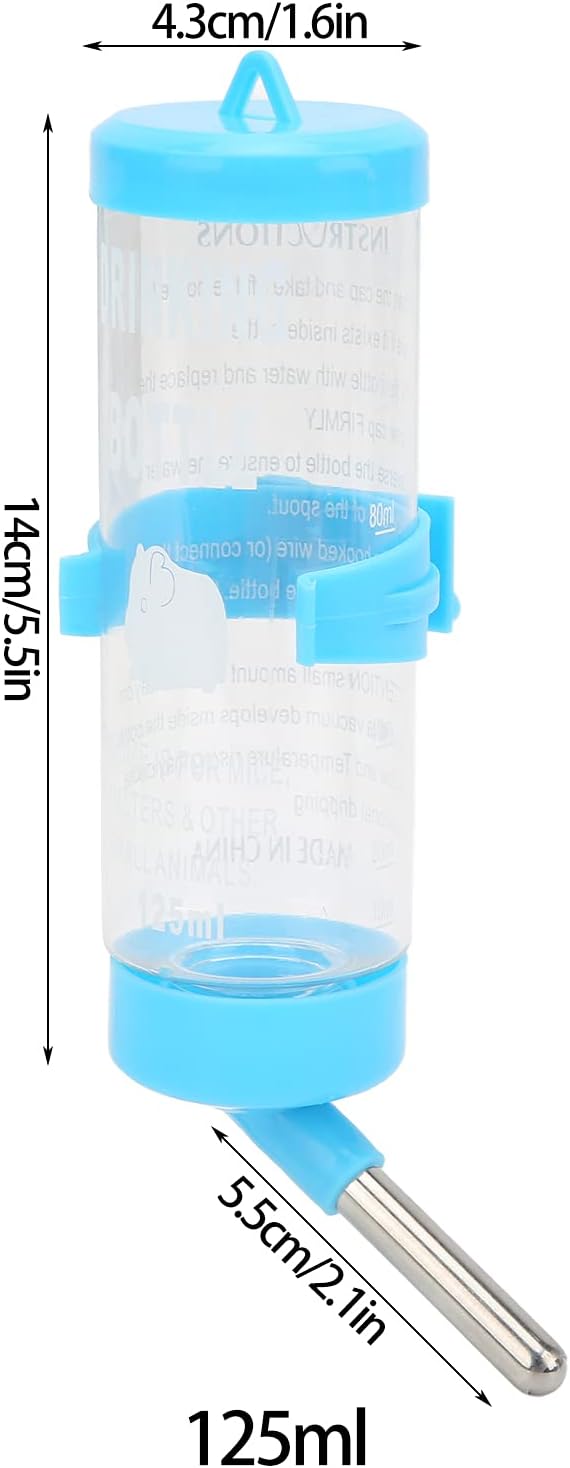 HEEPDD Small Animal Water Bottle, Automatic No Drip Hamster Water Dispenser for Pet Dwarf Hamster Gerbil Rat Chinchillas Guinea Pig Rabbit