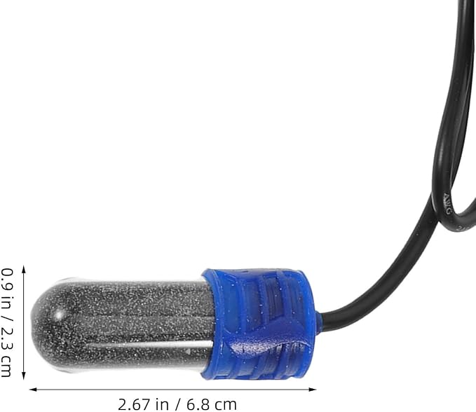 Abaodam Mini Aquarium Heater for Fish Bowls and Betta Fish, USB Powered Auto Temperature Control, Black Plastic and Glass Design, Space-Saving Heater for Small Home Aquatic Environments