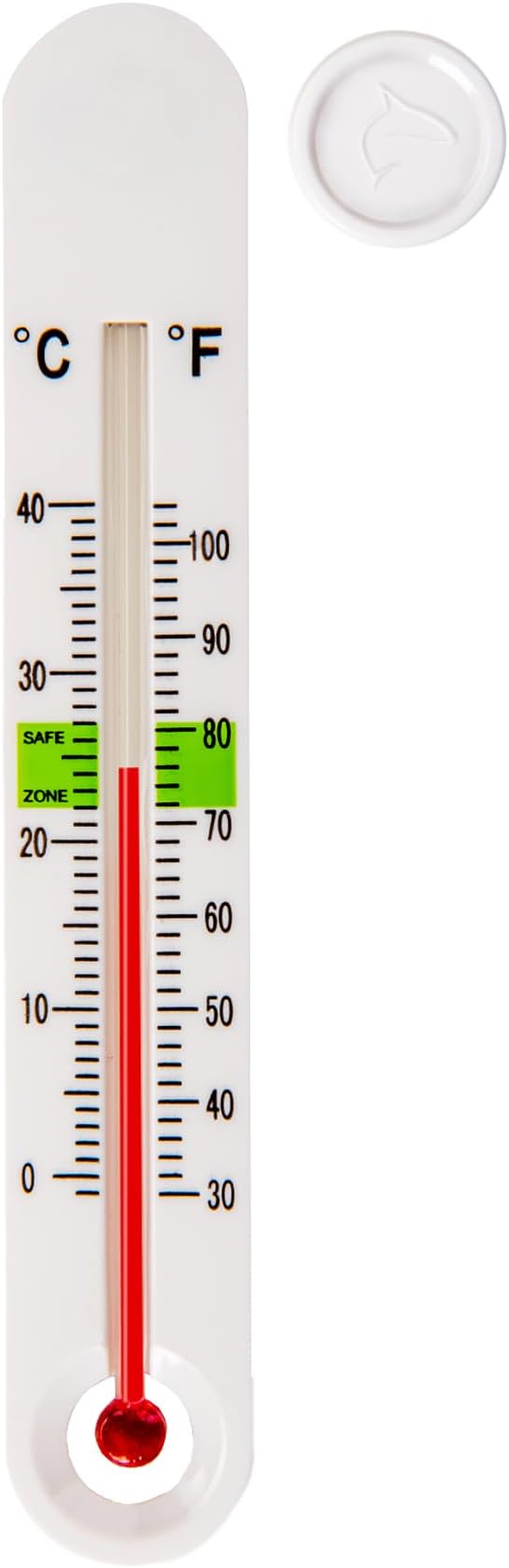 Aquatop Smart-Temp Aquarium Thermometer with Magnet Mount - Easy-to-Read Thermostat for Freshwater and Saltwater Tanks and Water Habitats, ASTT-001