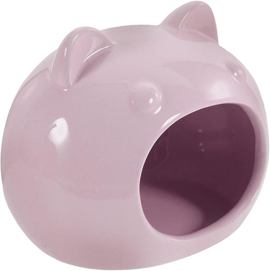 Small Pet Hideout Ceramic Hamster House Rats Guinea Pigs Hedgehogs Comfortable Bed
