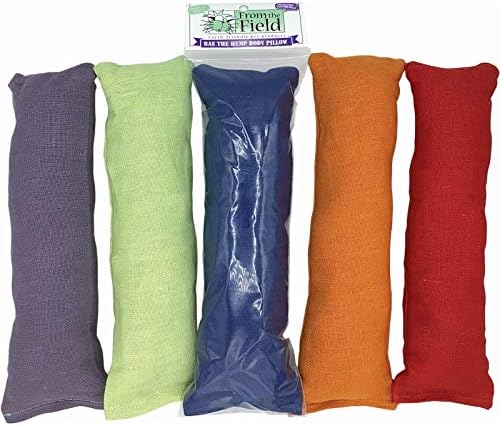 from The Field | Bae The Hemp Body Pillow Cat Toy | USA-Made Kicker Toy with Catnip, Silver Vine & Valerian Root | Durable, Eco-Friendly & Biodegradable | Large 12" for Kicking & Cuddling