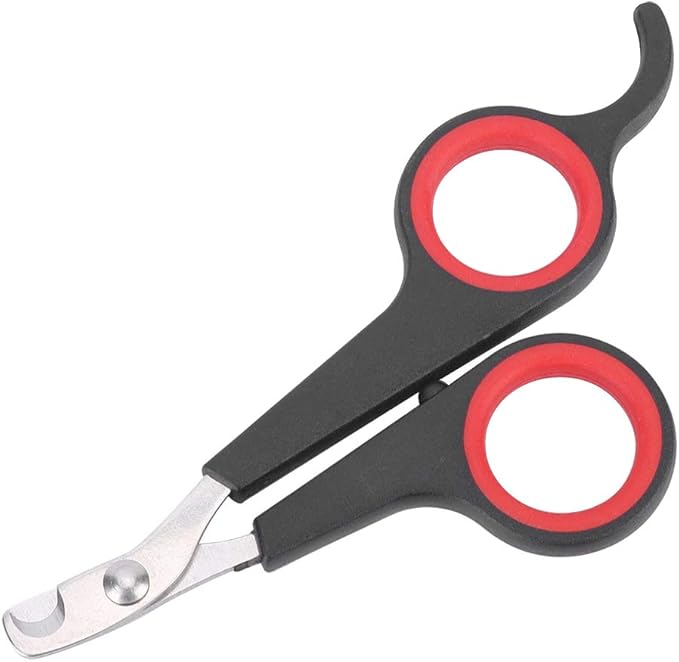 Animal Nail Scissors,Bird Nail Scissors,Beak Trimmer for Birds Pet Bird Small Animals Accessory Grooming Tool,Nail Scissors Clipper Black and Red