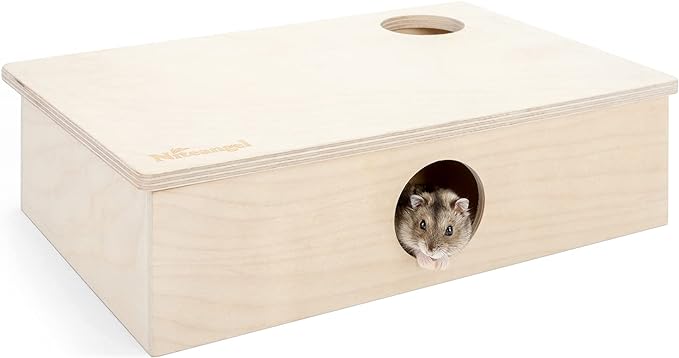 Niteangel Multi-Chamber Hamster House Maze: - Multi-Room Hideouts & Tunnel Exploring Toys for Hamster Gerbils Mice Lemmings (6-Room Small)