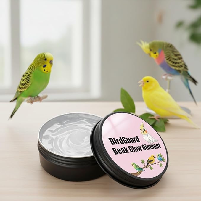 XANADU 2.5 Oz Bird Beak Oil & Feet Ointment, BirdGuard Balm for Parrot Beak Care & Cracked Claws, Moisturizing Relief for Dry Beaks & Skin, Budgies & Cockatiels