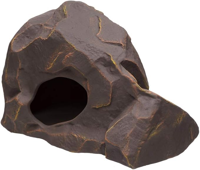 Aquarium Ceramic Decorations Cave Betta Stone Decor - Aquarium Fish Tank Hideway Decor for breeding Cichlids Plecos Betta Toys Hideout (Grotto)