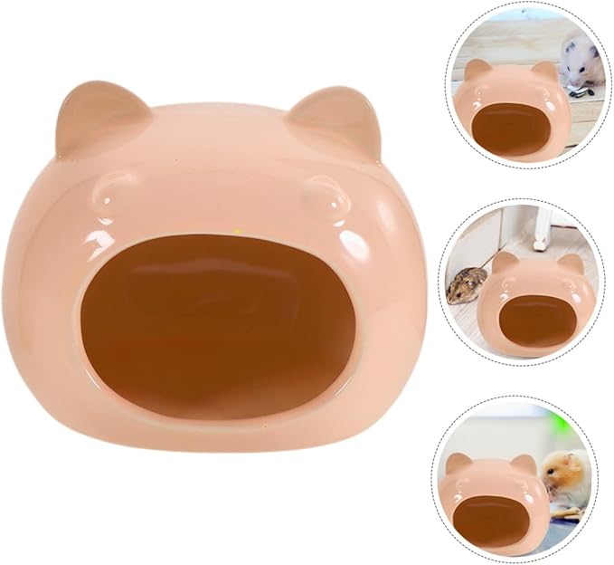 Ceramic Hamster Hideout Guinea Pig Hide Small Pet House Chinchilla Home Rats Hideout