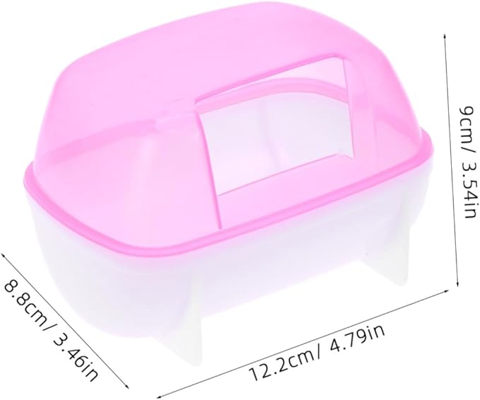 Totority 500g Chinchilla House Bath Room Small Pet Hamster Bathroom Dust Bath Container Powder Stress Relief for Small Animals