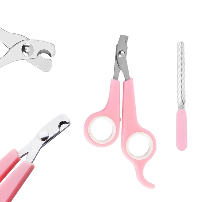 9PCS Pet Gromming Kit，Cleaning Brush Removes Loose Hair, Pet Bath Brush,Shampoo Brush, Nail Clipper, Flea Comb for Dogs&Cats and Small Animal Grooming Kit.