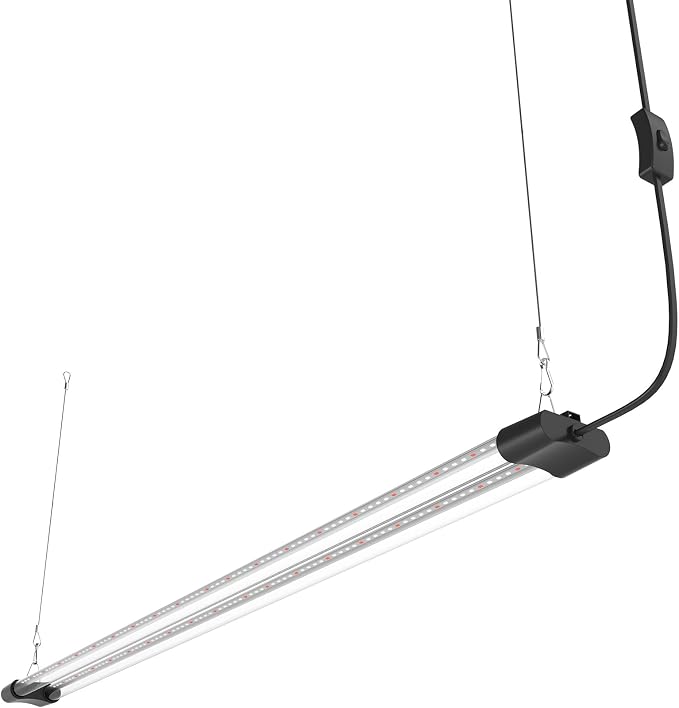LED Grow Light Full Spectrum Light Linkable 5000K Daylight + 660nm Red Indoor Plant Lighting Fixture (4 FT)