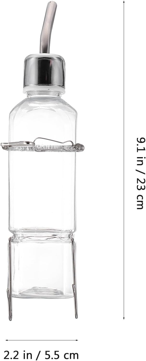 BESTonZON 2pcs 350ml Plastic Pet Water Feeder Bunny Water Fountain Hanging Small Animal Drinking Bottle