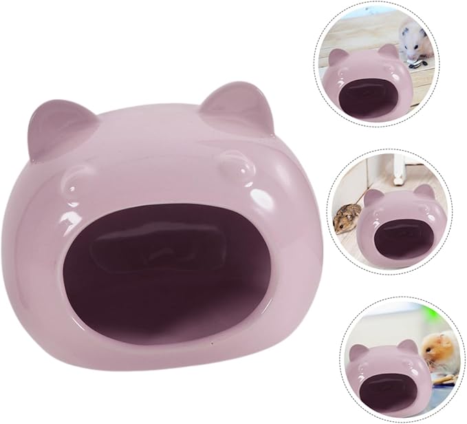 Small Pet Hideout Ceramic Hamster House Rats Guinea Pigs Hedgehogs Comfortable Bed