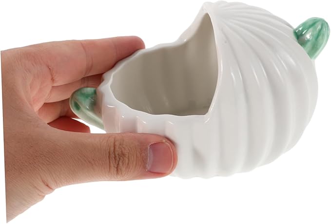 POPETPOP Pet Ceramic Bathtub for Chinchillas Hamsters Small Animal Dust Bath Bowl Hideout Bathroom Accessories