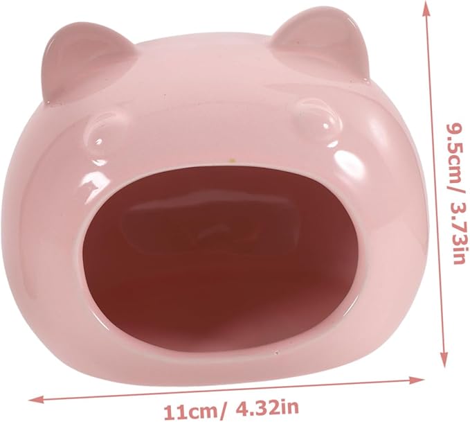COLLBATH Ceramic Hamster Hideout Small Animal House Bed for Hamsters Gerbils Guinea Pigs and Hedgehogs Comfortable Ceramic Pet Shelter