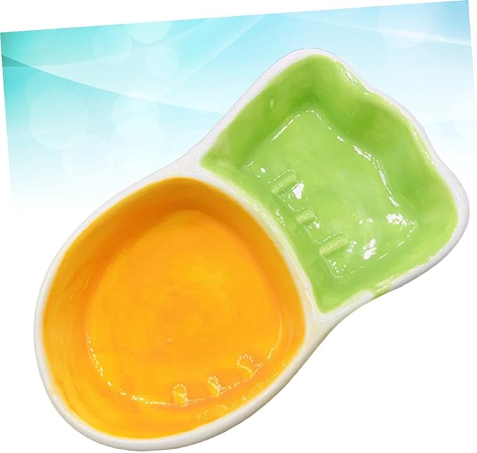 POPETPOP 2Pcs Dog Feeding Bowl Non Tip Pet Food Dish for Cats Dogs Safe Pet Feeder for Indoor Use