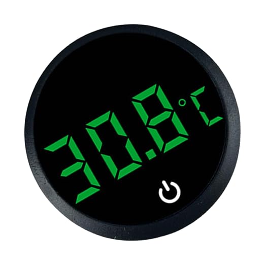 Fishtanks Digital Thermometers LED Display Accurate Temperature Gauge for Reptiles Tanks Wth Stick on Rechargeable Design LED Display Thermometers