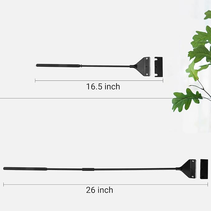Vimvins Algae Scraper for Glass Aquarium, Long Handle Fish Tank Algae Scraper with 10 Blades, Essential Aquarium Cleaning Tool.