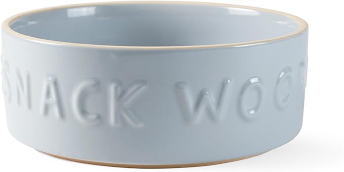 Fringe Studio Treat Words Medium Stoneware Pet Bowl, PetShop Collection (479104) (Pack of 2)