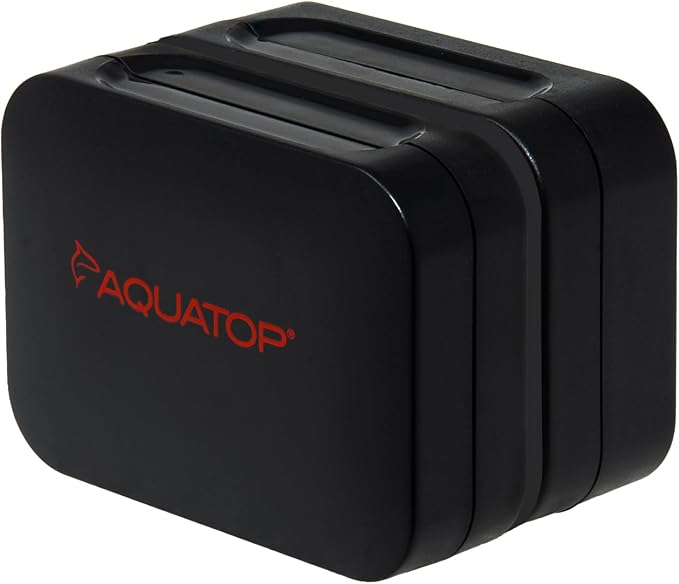 Aquatop Floating Magnetic Glass Cleaner for Fish Tanks – Non-Scratch Scrubbing Pads, Strong Magnet Grip, Easy Cleaning for Aquariums Up to 1/4″ Glass Thickness, MGC-05