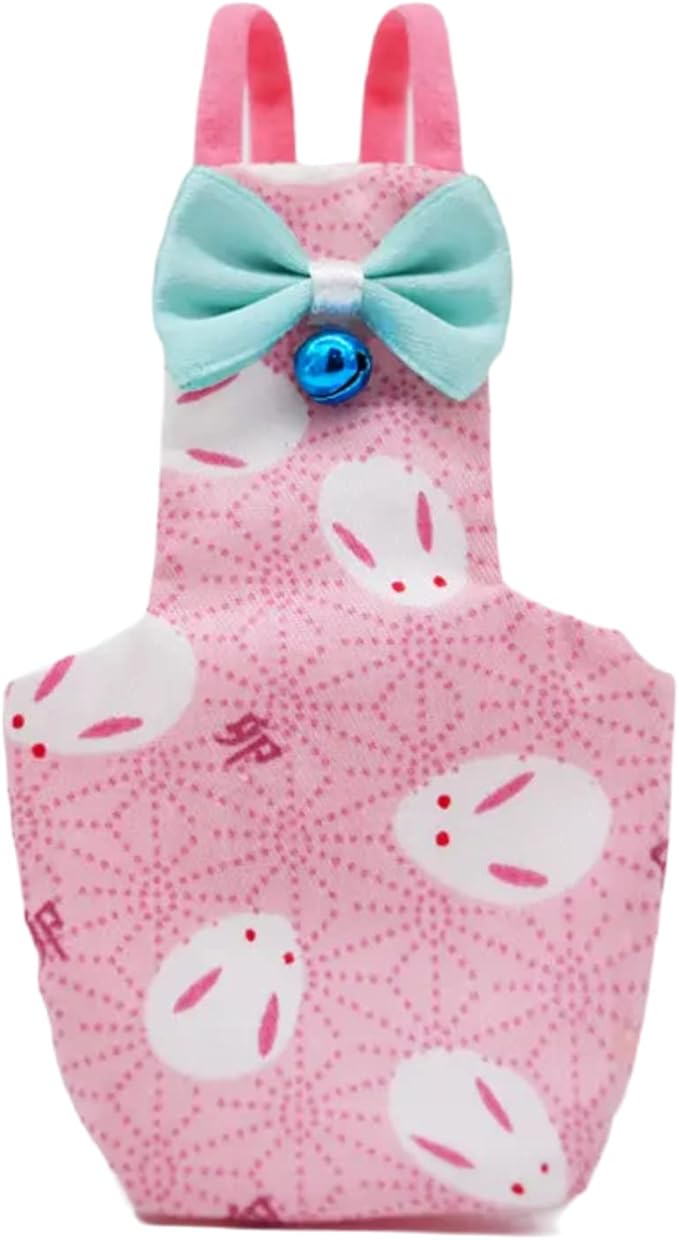 Bird Flight Suits Diapers for Monk Parakeets, Conures, Lovebirds, Cockatiels Flight Suits, Parrot Clothes, Bird Training Nappy Suit Liners Clothes (Large,Pink)