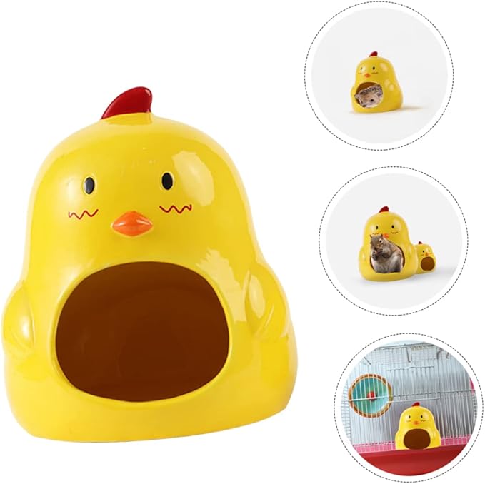 Toddmomy Ceramic Nest for Hamster Guinea Pig Hideaway Small Animal House Accessory