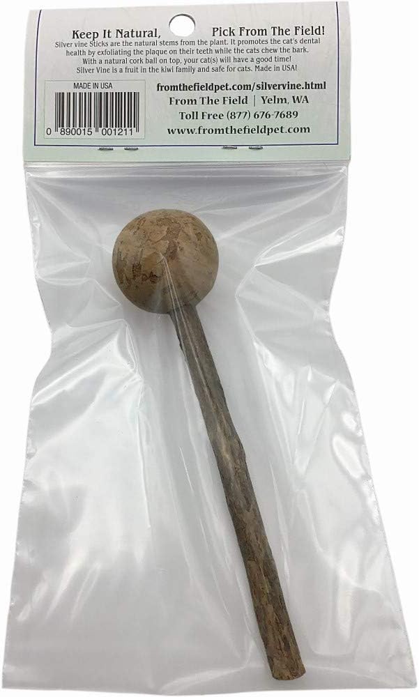 From The Field Silver Vine Sticks for Cats | Natural Dental Chew & Catnip Alternative | Ultimate Blend Marinated for Maximum Potency | Helps Clean Teeth & Promote Play | USA-Made (1 Count)