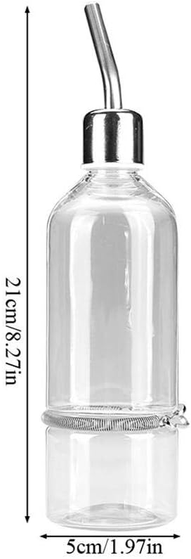 Parrot Water Feeder, No Drip Small Animal Water Bottle Hanging Water Feeding Bottle for Birds Small Animals Hamster Rabbit Chinchilla Ferret(S)