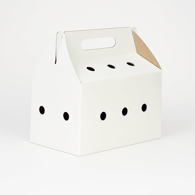 Disposable pet Carriers for Small animals-12 Pack (White)