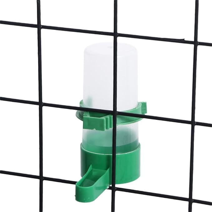Bird Feeder 2PCS Plastic Bird Water Drinker Hanging Food Dispenser Automatic Drinking Fountain Bird Supplies Parrot Feeding Tool Bird Cage Accessories