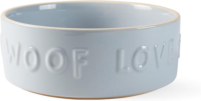 Fringe Studio Treat Words Medium Stoneware Pet Bowl, PetShop Collection (479104) (Pack of 2)