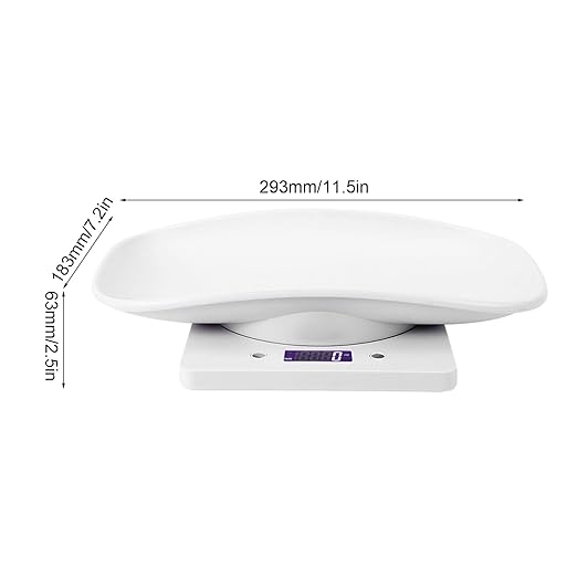 Digital Pet Scale for Small Animals 1g to 10kg LCD Display Accurate Weight Measurement with Non Slip Surface Gram Ounce Unit Switch