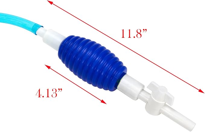 2Sets Aquarium Siphon Water Changer Fish Tank Gravel Cleaner(Blue) | Made of Plastic, with Long Nozzle, for Cleaning Changing Water, Washing Sand, Cleaning Function
