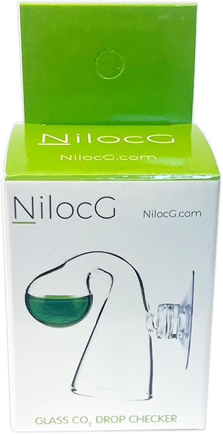 Glass CO2 Drop Checker – CO2 Monitor Kit for Aquarium Tank – Functional and Reliable – Transparent Drop Checker, Suction Cup