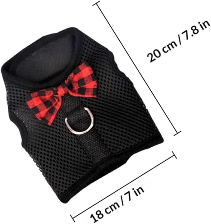 Pet Harness Vest with Breathable Mesh, Adjustable Small Chest Strap 20-23cm, No-Pull Comfortable Harness for Rabbits, Guinea Pigs, and Small Pets