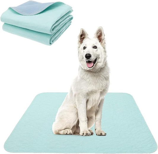KOOLTAIL Washable Pee Pads for Dogs, 2 Packs Super Absorbent Leakproof & Non-Slip Dog Pee Pad Extra Large, Reusable Puppy Training Pads Waterproof, Pet Mat Rug for Whelping,Floor,Crate,Cats, 36"x41"